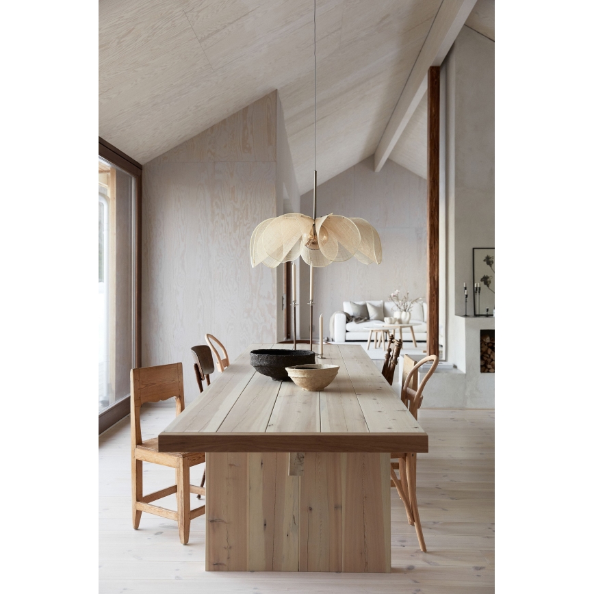 Markslöjd 108661 - Pakabinamas sietynas STYRKA 1xE27/40W/230V diametras 75 cm smėlio spalva