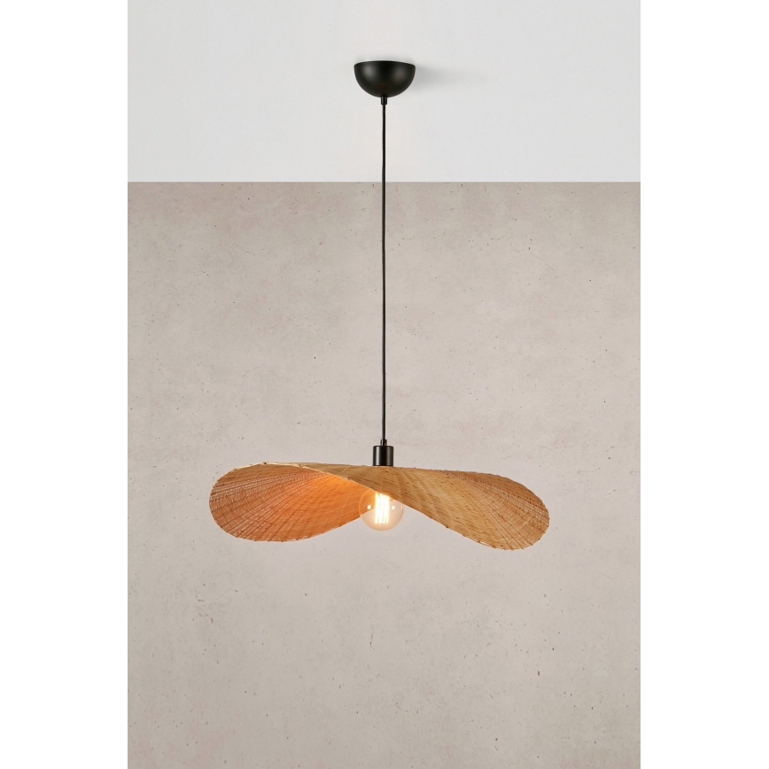 Markslöjd 108677 - Pakabinamas sietynas RAYO 1xE27/40W/230V smėlio spalva/bambukas