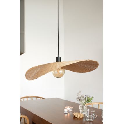 Markslöjd 108677 - Pakabinamas sietynas RAYO 1xE27/40W/230V smėlio spalva/bambukas