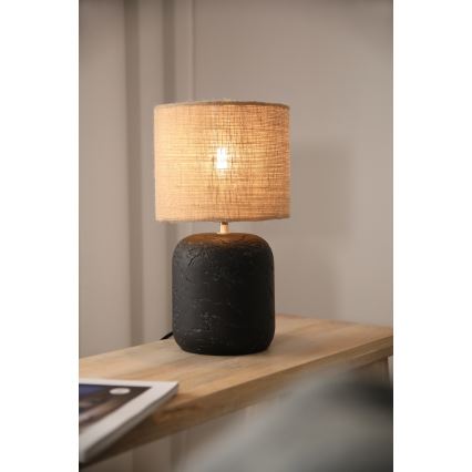 Markslöjd 108683 - Stalinis šviestuvas MONTAGNA 1xE14/40W/230V 32 cm smėlio spalva/juoda