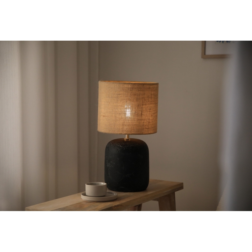 Markslöjd 108684 - Stalinis šviestuvas MONTAGNA 1xE14/40W/230V 45 cm smėlio spalva/juoda