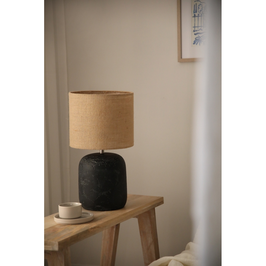 Markslöjd 108684 - Stalinis šviestuvas MONTAGNA 1xE14/40W/230V 45 cm smėlio spalva/juoda