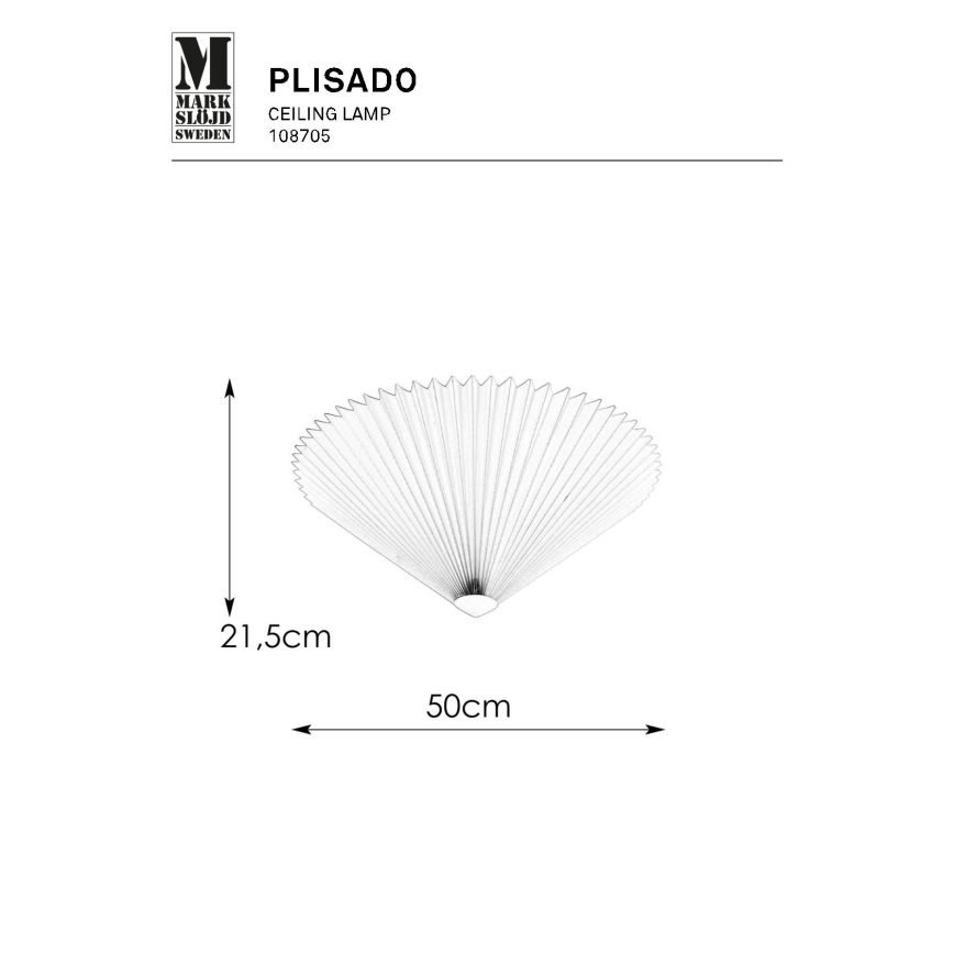 Markslöjd 108705 - Lubinis šviestuvas PLISADO 3xE14/40W/230V diametras 50 cm smėlio spalva