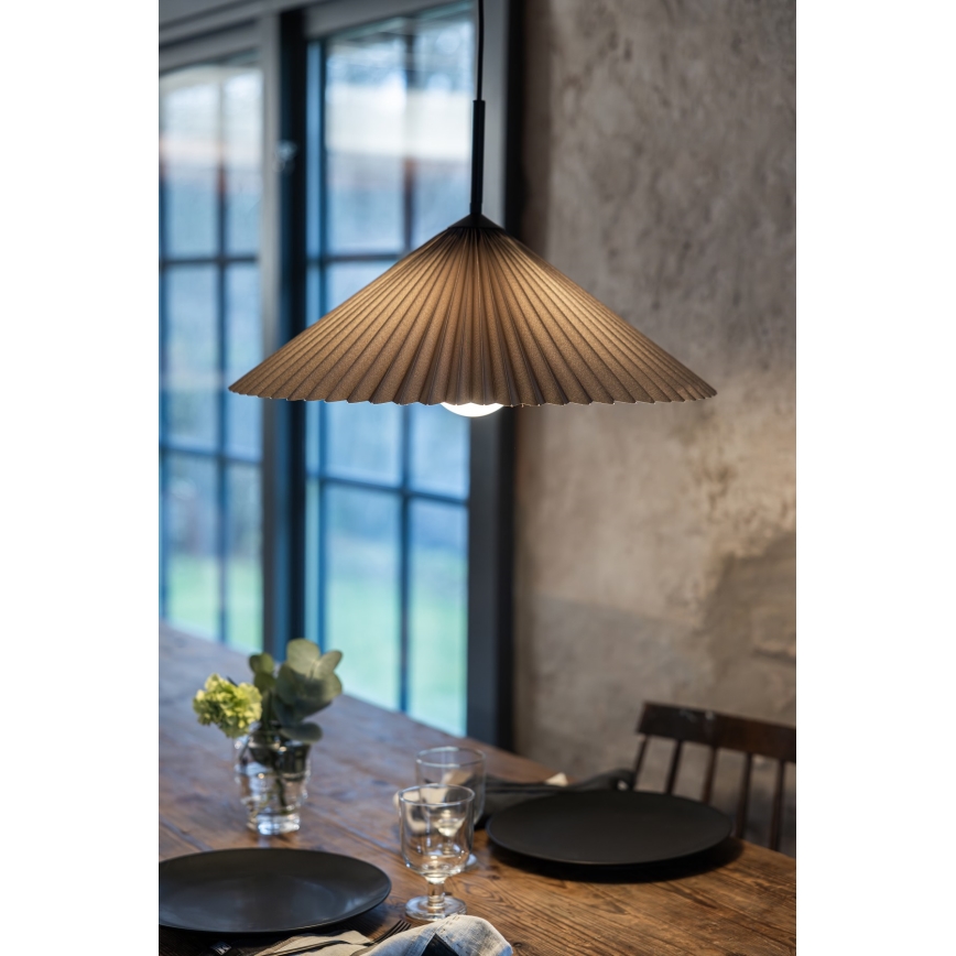 Markslöjd 108709 - Pakabinamas sietynas PLISADO 1xE27/40W/230V diametras 50 cm pilka