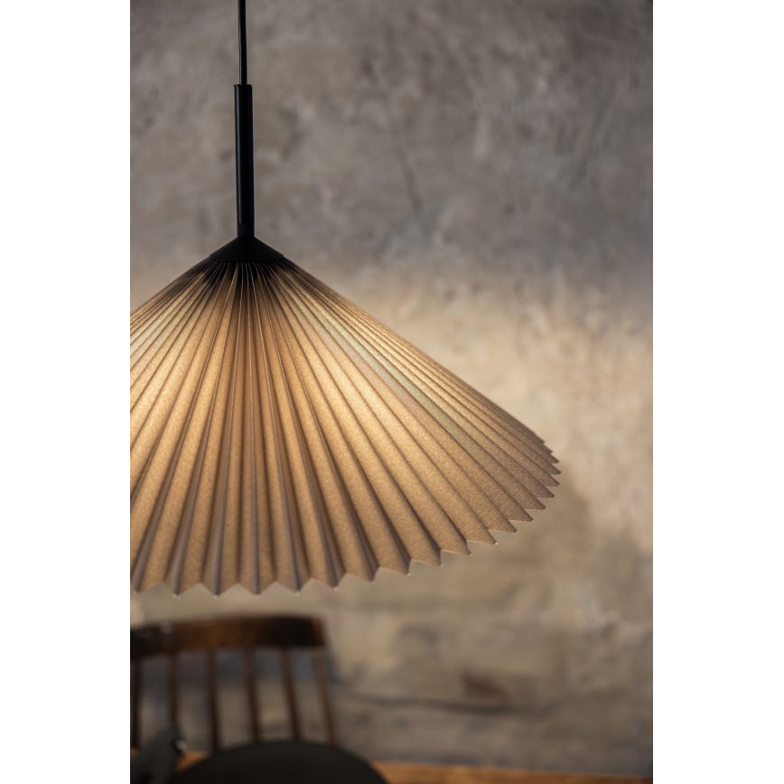 Markslöjd 108709 - Pakabinamas sietynas PLISADO 1xE27/40W/230V diametras 50 cm pilka