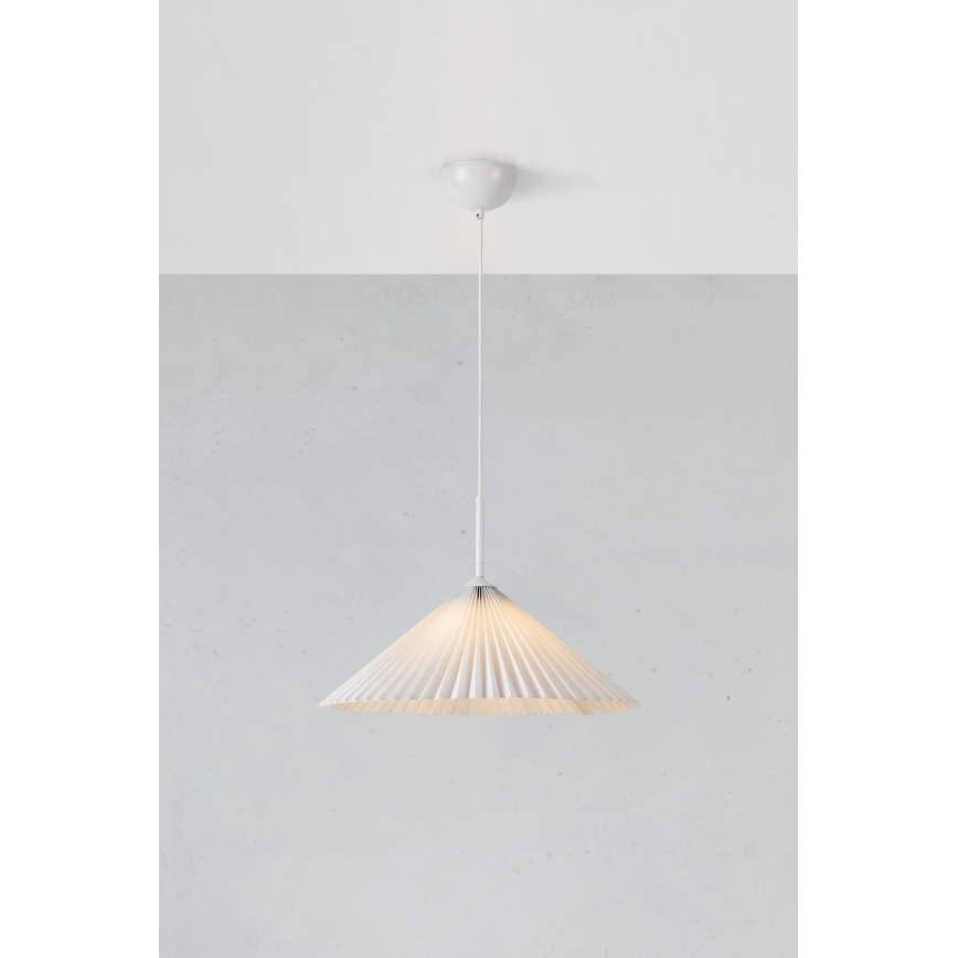 Markslöjd 108711 - Pakabinamas sietynas PLISADO 1xE27/40W/230V diametras 50 cm balta