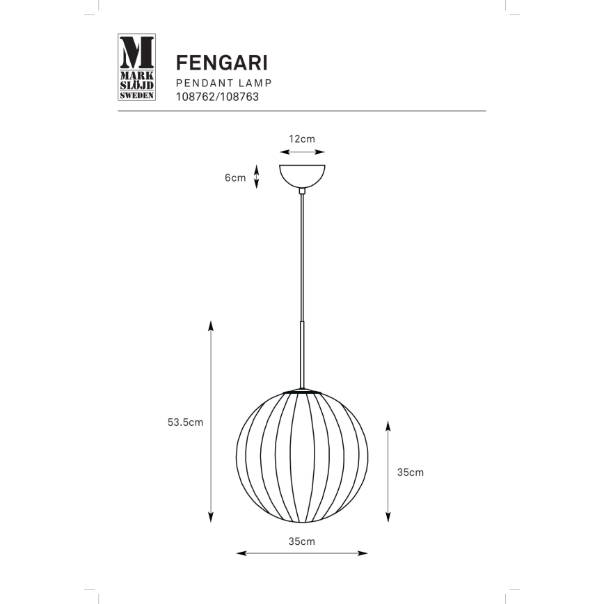 Markslöjd 108763 - Pakabinamas sietynas FENGARI 1xE14/40W/230V smėlio spalva