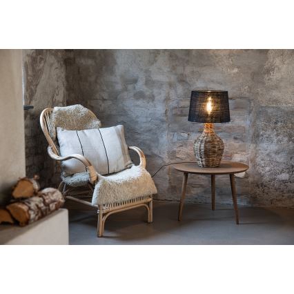 Markslöjd 108770 - Stalinis šviestuvas PAGLIA 1xE27/40W/230V juoda/rotangas
