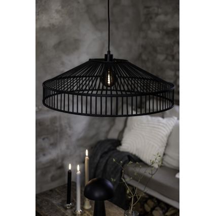 Markslöjd 108782 - Pakabinamas sietynas TAPA 1xE27/40W/230V juoda/bambukas