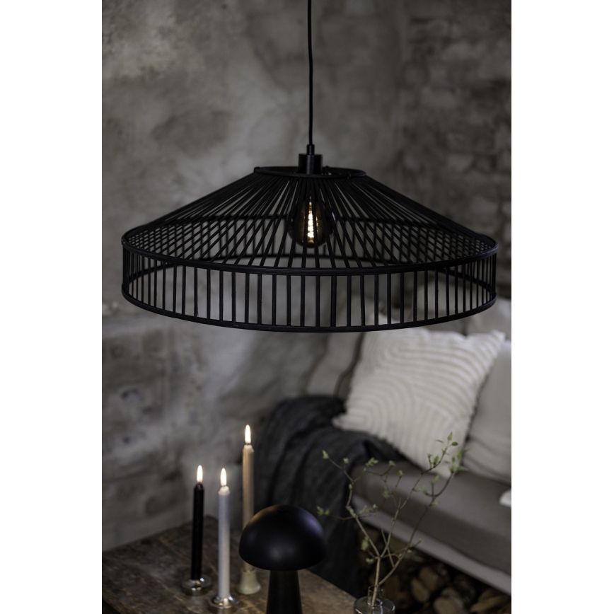 Markslöjd 108782 - Pakabinamas sietynas TAPA 1xE27/40W/230V juoda/bambukas