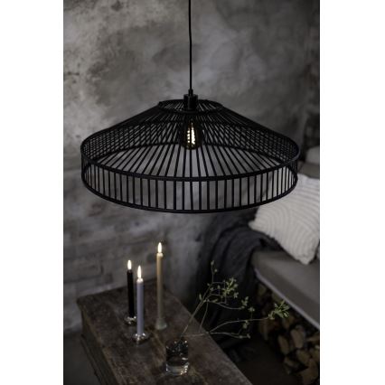 Markslöjd 108782 - Pakabinamas sietynas TAPA 1xE27/40W/230V juoda/bambukas