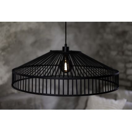 Markslöjd 108782 - Pakabinamas sietynas TAPA 1xE27/40W/230V juoda/bambukas