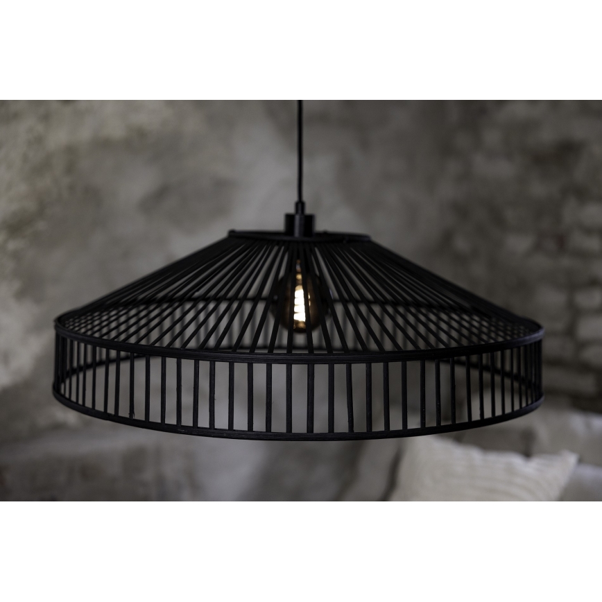 Markslöjd 108782 - Pakabinamas sietynas TAPA 1xE27/40W/230V juoda/bambukas