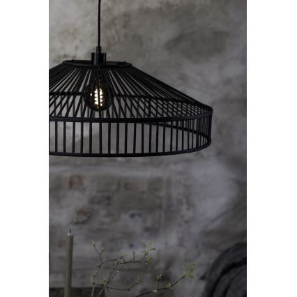 Markslöjd 108782 - Pakabinamas sietynas TAPA 1xE27/40W/230V juoda/bambukas