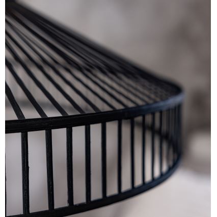 Markslöjd 108782 - Pakabinamas sietynas TAPA 1xE27/40W/230V juoda/bambukas