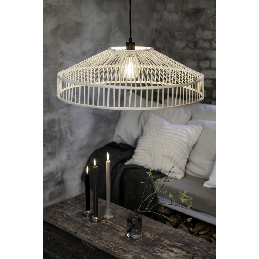 Markslöjd 108783 - Pakabinamas sietynas TAPA 1xE27/40W/230V smėlio spalva/bambukas