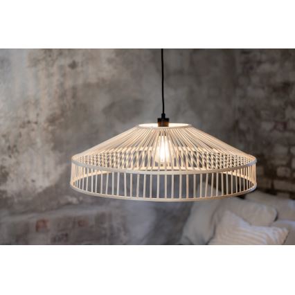 Markslöjd 108783 - Pakabinamas sietynas TAPA 1xE27/40W/230V smėlio spalva/bambukas