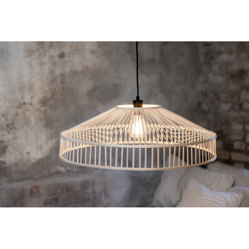 Markslöjd 108783 - Pakabinamas sietynas TAPA 1xE27/40W/230V smėlio spalva/bambukas