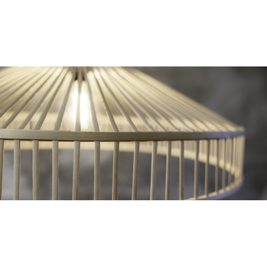 Markslöjd 108783 - Pakabinamas sietynas TAPA 1xE27/40W/230V smėlio spalva/bambukas
