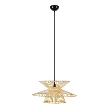 Markslöjd 108785 - Pakabinamas sietynas DUPLICI 1xE27/40W/230V smėlio spalva/bambukas