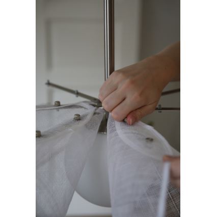 Markslöjd 108818 - Pakabinamas sietynas STYRKA 1xE27/40W/230V diametras 75 cm balta