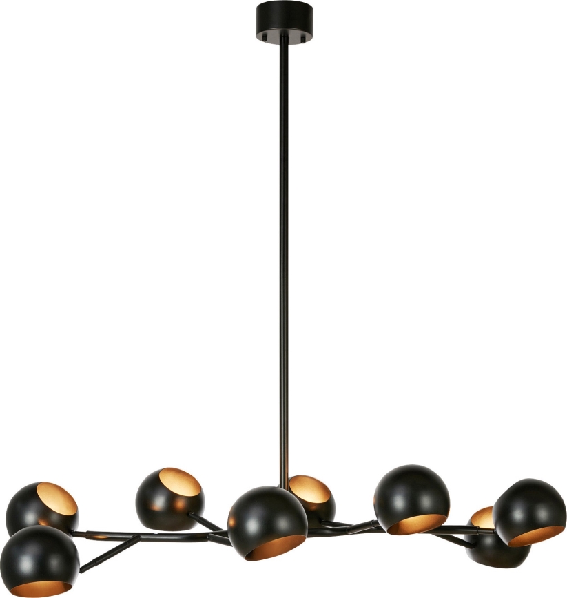 Markslöjd 108852 - Sietynas ant stulpo EDGAR 8xE14/40W/230V juoda