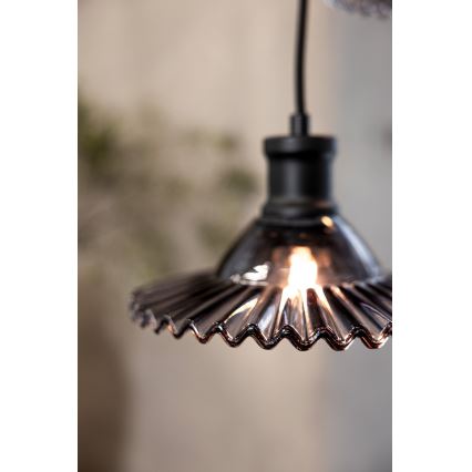 Markslöjd 108853 - Pakabinamas sietynas NOVIA 3xE27/40W/230V juoda/dūminis