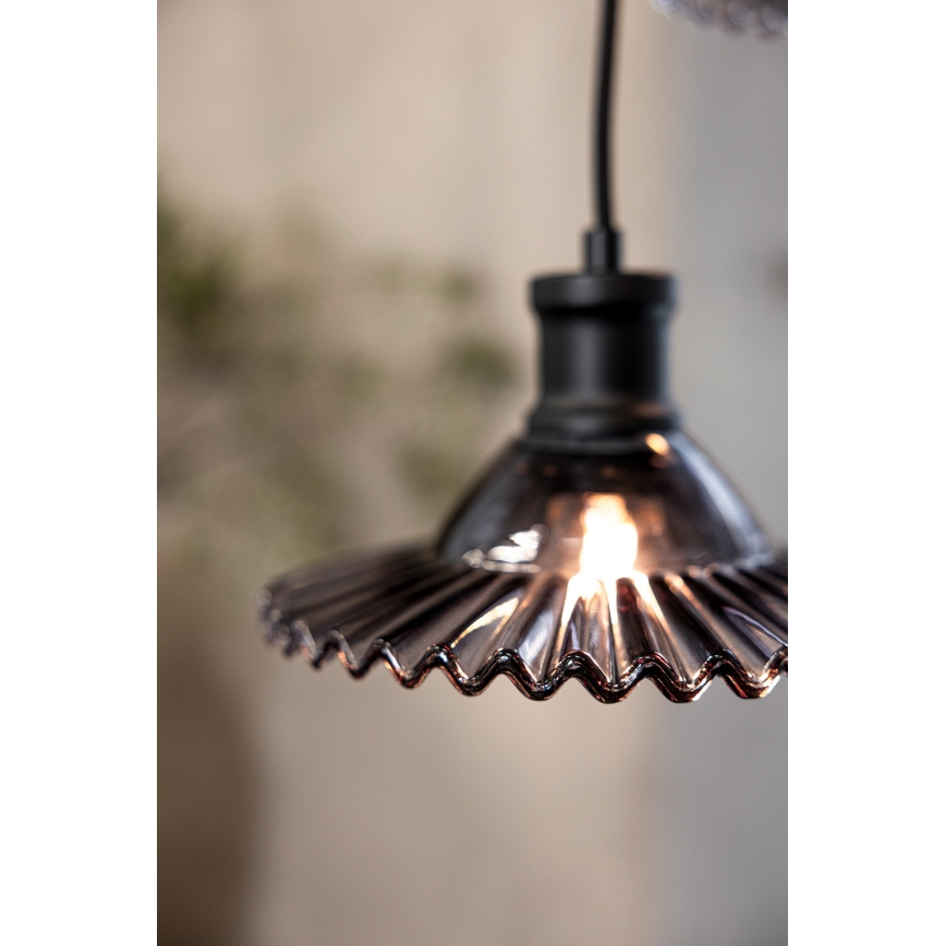 Markslöjd 108853 - Pakabinamas sietynas NOVIA 3xE27/40W/230V juoda/dūminis