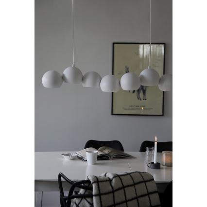 Markslöjd 108859 - Pakabinamas sietynas CUPOLO 7xE14/40W/230V balta