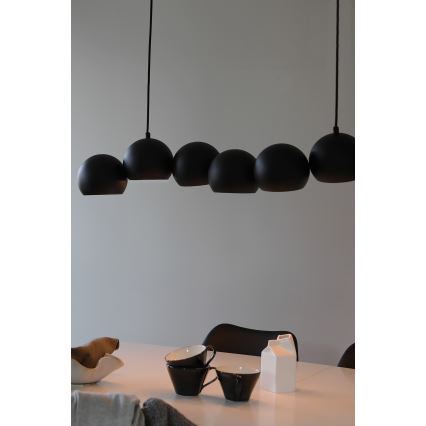 Markslöjd 108860 - Pakabinamas sietynas CUPOLO 7xE14/40W/230V juoda