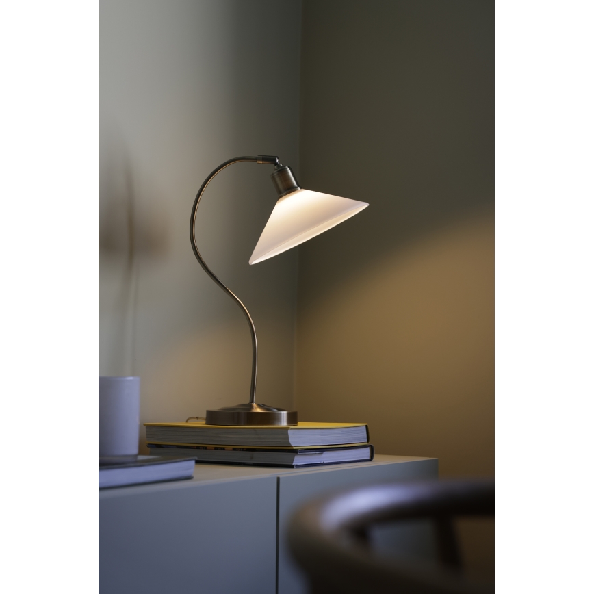 Markslöjd 108863 - Stalinis šviestuvas VELA 1xE27/40W/230V žalvaris/balta