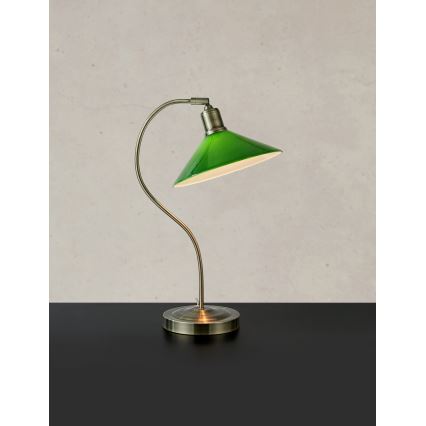 Markslöjd 108864 - Stalinis šviestuvas VELA 1xE27/40W/230V žalvaris/žalia