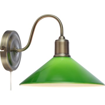 Markslöjd 108866 - Sieninis šviestuvas VELA 1xE27/40W/230V žalvaris/žalia