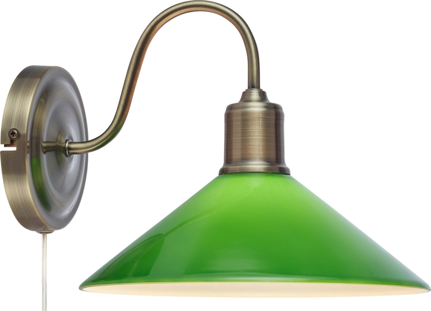 Markslöjd 108866 - Sieninis šviestuvas VELA 1xE27/40W/230V žalvaris/žalia