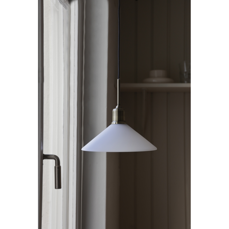 Markslöjd 108867 - Pakabinamas sietynas VELA 1xE27/40W/230V žalvaris/balta