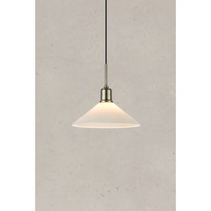 Markslöjd 108867 - Pakabinamas sietynas VELA 1xE27/40W/230V žalvaris/balta