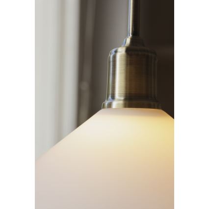 Markslöjd 108867 - Pakabinamas sietynas VELA 1xE27/40W/230V žalvaris/balta