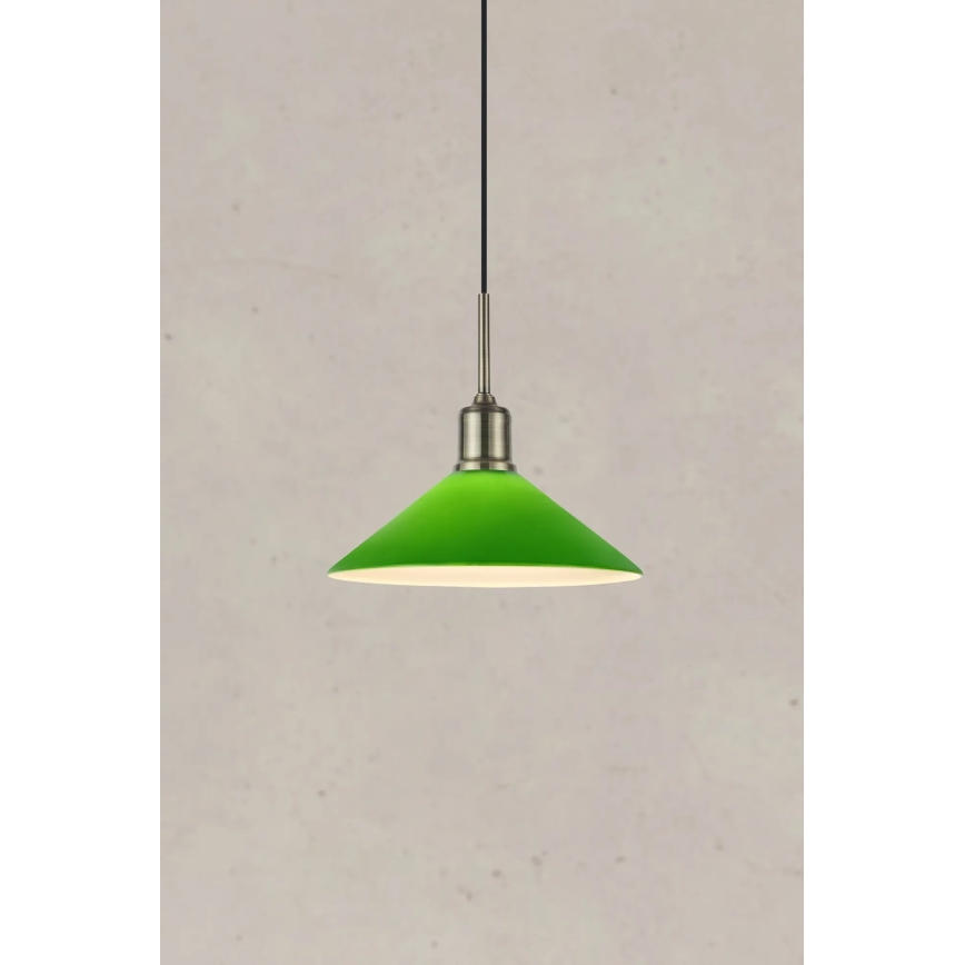 Markslöjd 108868 - Pakabinamas sietynas VELA 1xE27/40W/230V žalvaris/žalia