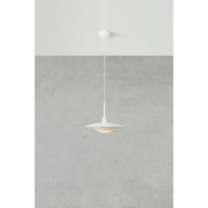 Markslöjd 108874 - PINY pakabinamas šviestuvas ant laido 1xE27/60W/230V Ø 35 cm, baltas