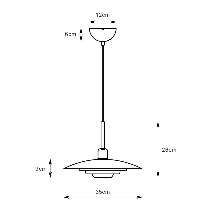 Markslöjd 108875 - Pakabinamas šviestuvas ant laido PINY 1xE27/60W/230V skersmuo 35 cm smėlinis