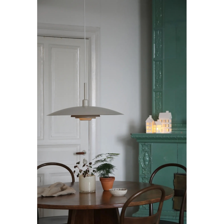 Markslöjd 108877 - Pakabinamas šviestuvas PINY ant laido 1xE27/60W/230V, skersm. 57 cm, smėlio spalvos