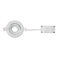 Markslöjd 108885 - Dimeriuojamas įleidžiamas vonios kambario LED šviestuvas PLUTO LED/4,9W/230V CRI 90 IP44 balta