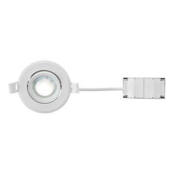 Markslöjd 108885 - Dimeriuojamas įleidžiamas vonios kambario LED šviestuvas PLUTO LED/4,9W/230V CRI 90 IP44 balta