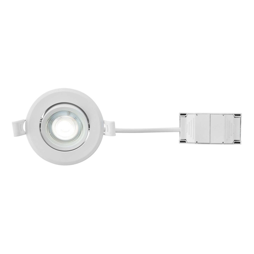 Markslöjd 108885 - Dimeriuojamas įleidžiamas vonios kambario LED šviestuvas PLUTO LED/4,9W/230V CRI 90 IP44 balta
