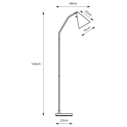 Markslöjd 108889 - Reguliuojamo ryškumo LED grindinė lempa FUNIL LED/4,9W/230V CRI 90 juoda