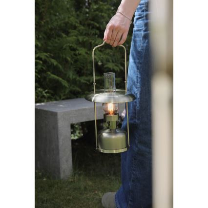 Markslöjd 108894 - reguliuojama LED įkraunama lauko stalinė lempa FANOS LED/2,5W/3,7V 4000 mAh IP44 žalvaris