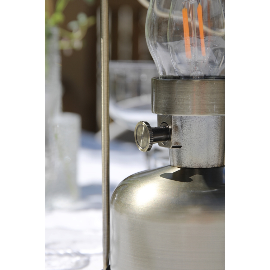 Markslöjd 108894 - reguliuojama LED įkraunama lauko stalinė lempa FANOS LED/2,5W/3,7V 4000 mAh IP44 žalvaris