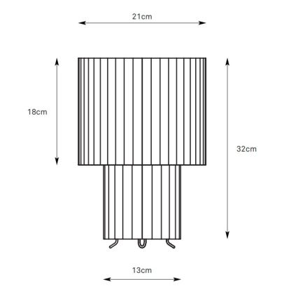 Markslöjd 108895 - Stalinė lempa CATIS 1xE27/60W/230V 32 cm balta
