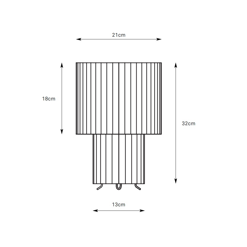 Markslöjd 108895 - Stalinė lempa CATIS 1xE27/60W/230V 32 cm balta