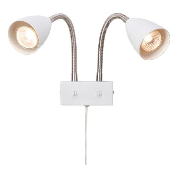 Markslöjd 108900 - Sieninis taškinis šviestuvas CIRO 2xGU10/7W/230V baltas